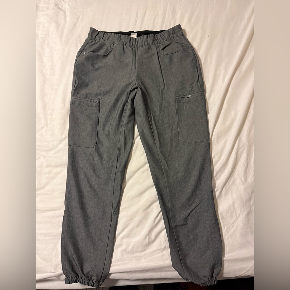 Figs Dark Grey Jogger Scrub Pants